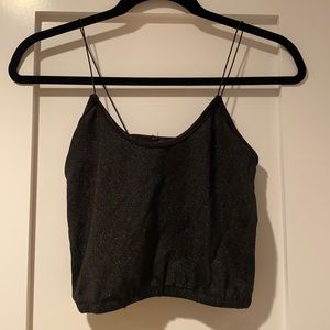 Black sparkly tank